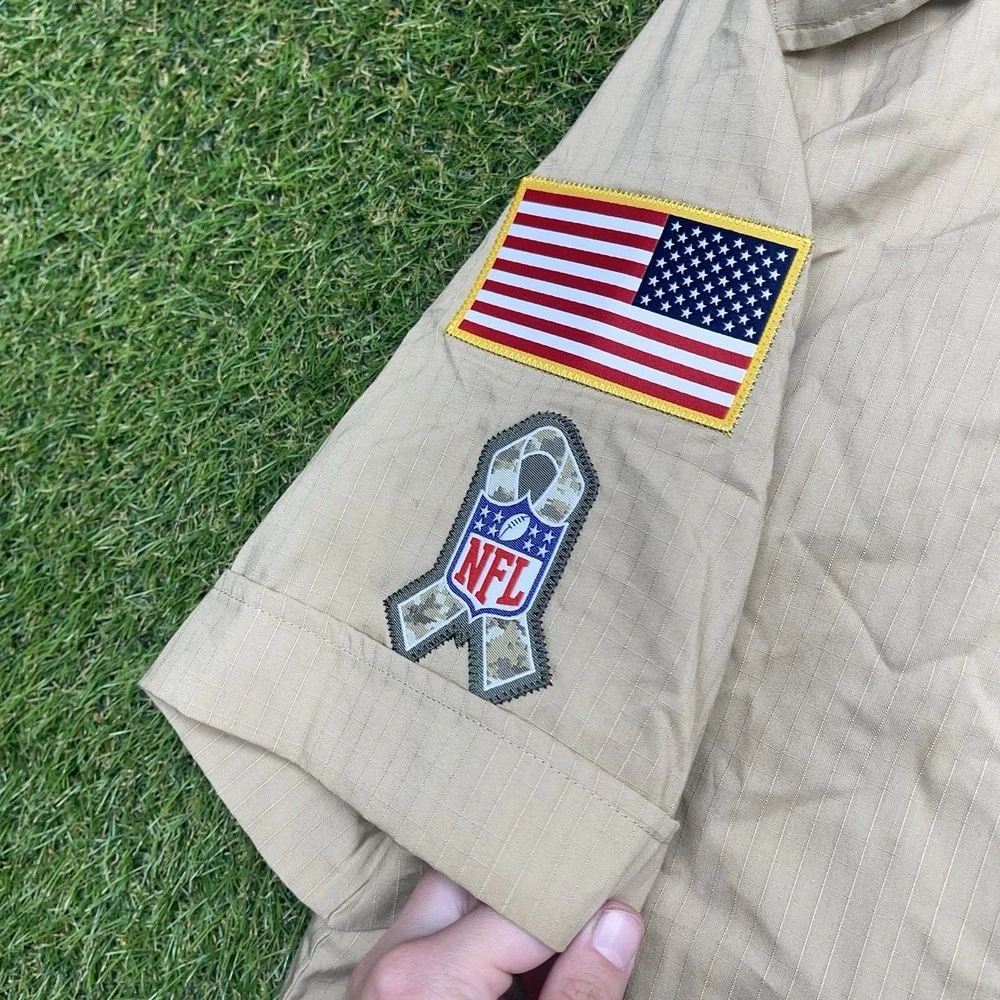 Cleveland Browns Salute to Service Nike Shirt Mens Small Sideline Button-Up